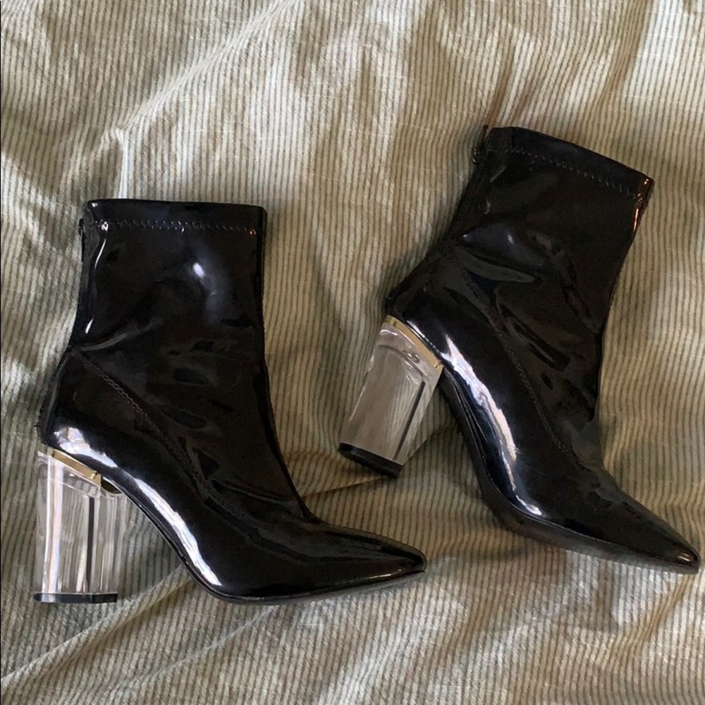 forever 21 black leather boots🖤🖤🖤